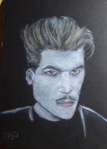 Dessin intitulée "Ernesto le vampire" par Pascal Bonnecaze, Œuvre d'art originale, Pastel