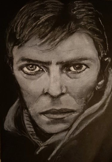 Drawing titled "David Bowie" by Pascal Bonnecaze, Original Artwork, Pastel