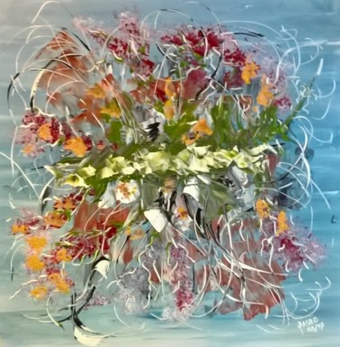 Peinture intitulée "c est le bouquet" par Pascal Pasro, Œuvre d'art originale, Acrylique