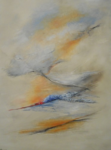 Peinture intitulée "vague metamorphose" par Pascal Pasro, Œuvre d'art originale, Huile