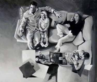 Peinture intitulée "DIGITAL FAMILY" par Pascal Serreau, Œuvre d'art originale