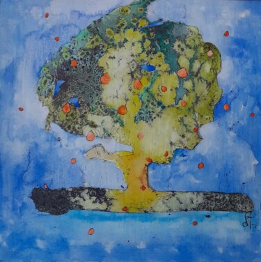 Pintura titulada "arbre" por Pascal Stutz, Obra de arte original, Acuarela