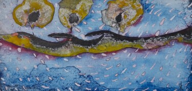 Peinture intitulée "L'envol des trois a…" par Pascal Stutz, Œuvre d'art originale, Aquarelle