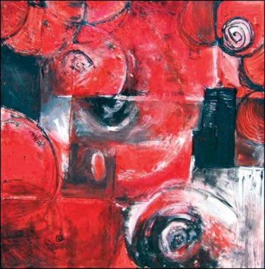 Peinture intitulée "AVIS DE CELLULE" par Pascal Toublanc "Scual", Œuvre d'art originale, Huile