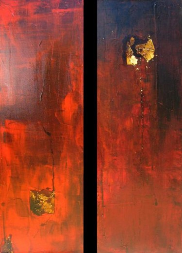 Peinture intitulée "REMANENCE" par Pascal Toublanc "Scual", Œuvre d'art originale, Huile