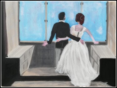 Pintura titulada "Le mariage" por Pascaly, Obra de arte original, Acrílico