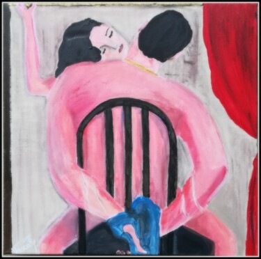 Malerei mit dem Titel "Une chaise pour deu…" von Pascaly, Original-Kunstwerk, Acryl