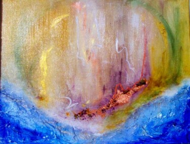 Painting titled "Au-delà des mers" by Pascaly, Original Artwork