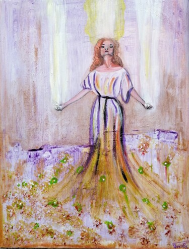 Painting titled "J'élève ma conscien…" by Pascaly, Original Artwork, Pigments