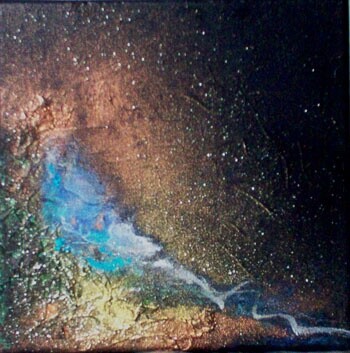 Painting titled "Trouver la source." by Pascaly, Original Artwork