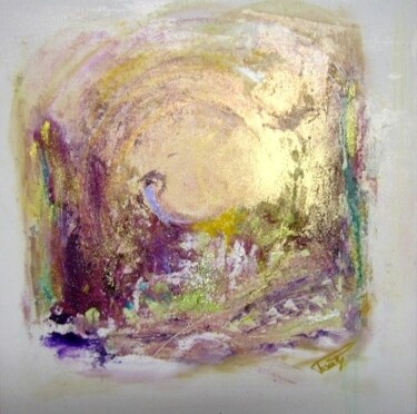 Peinture intitulée "Quand le soleil brû…" par Pascaly, Œuvre d'art originale, Huile