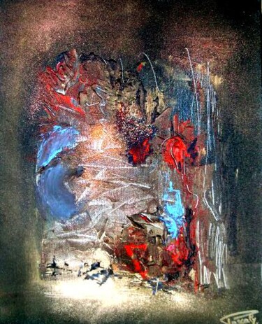 Painting titled "Chaos et Emerveille…" by Pascaly, Original Artwork