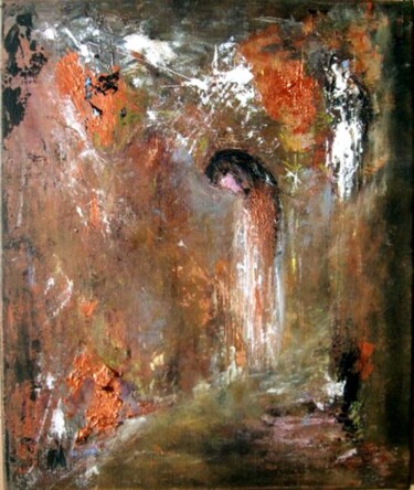Painting titled "Profonde pensée." by Pascaly, Original Artwork
