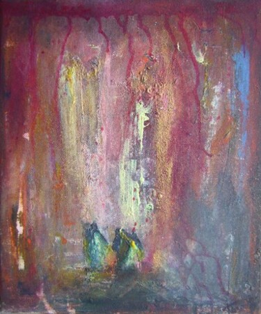 Painting titled "A mes côtés." by Pascaly, Original Artwork