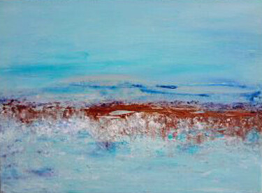Painting titled "Paysage d'hiver." by Pascaly, Original Artwork