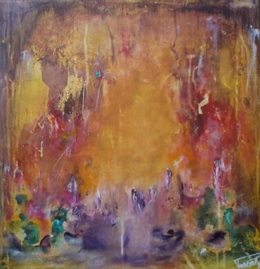 Painting titled "la-vie-de-l-ame-40x…" by Pascaly, Original Artwork, Oil