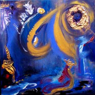 Peinture intitulée "La roue du temps" par Pascaly, Œuvre d'art originale