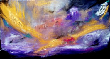 Peinture intitulée "Les ailes de lumière" par Pascaly, Œuvre d'art originale