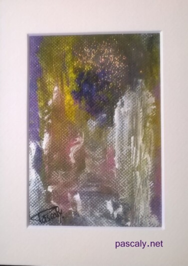 Painting titled "carte tableau passe…" by Pascaly, Original Artwork, Acrylic