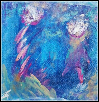Malerei mit dem Titel "mysteres-fluides" von Pascaly, Original-Kunstwerk, Acryl