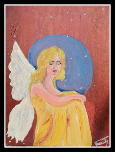 Malerei mit dem Titel "Krist'ailes des Ang…" von Pascaly, Original-Kunstwerk, Acryl