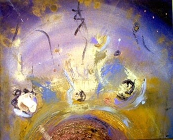 Peinture intitulée "Sous un ciel étoilé." par Pascaly, Œuvre d'art originale