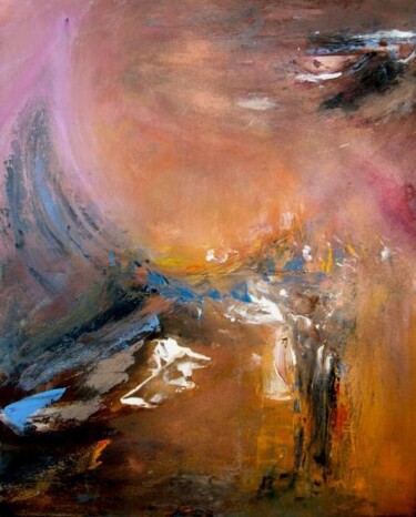 Peinture intitulée "La voie des cendres" par Pascaly, Œuvre d'art originale, Huile