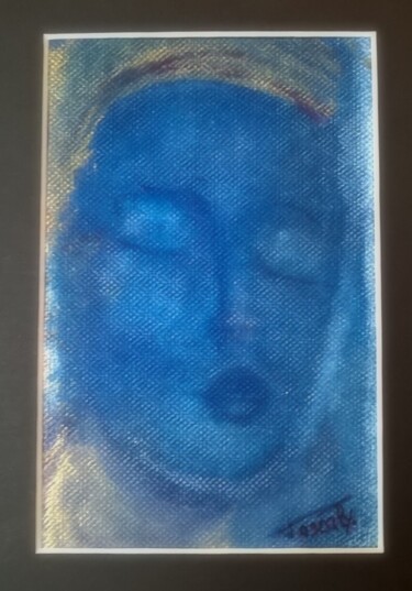 Peinture intitulée "Extase bleuté" par Pascaly, Œuvre d'art originale, Acrylique