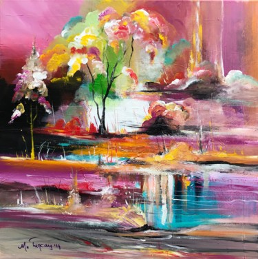 Painting titled "" Phantasia II "" by Mo Tuncay (Paschamo), Original Artwork, Acrylic