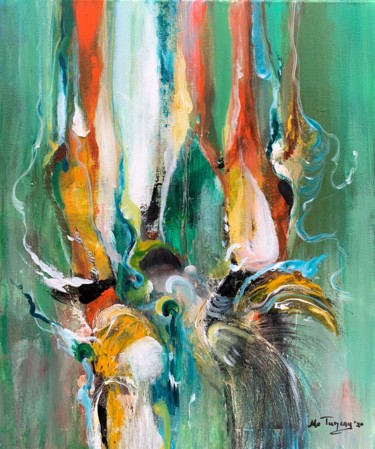 Painting titled "" Awake my soul "" by Mo Tuncay (Paschamo), Original Artwork, Acrylic