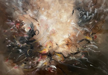 Painting titled "The battle of Love…" by Mo Tuncay (Paschamo), Original Artwork, Acrylic