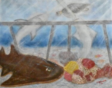 绘画 标题为“Seascape” 由Pasquale Desantis, 原创艺术品, 油 安装在木板上