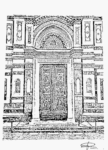 Dibujo titulada "Duomo di Firenze (…" por Pasquale Luzzo, Obra de arte original, Bolígrafo