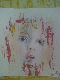 Pittura intitolato "psychedelic child" da Artekupa For Instagram, Opera d'arte originale, Olio