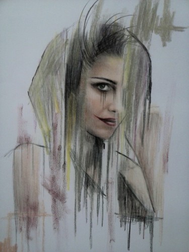 Peinture intitulée "the modern witch" par Artekupa For Instagram, Œuvre d'art originale