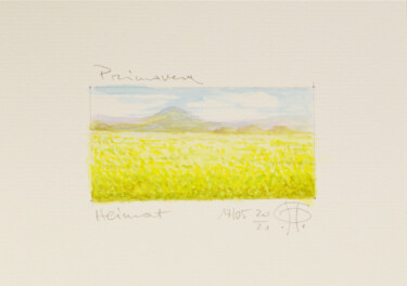 Malerei mit dem Titel "Serie Heimat Primav…" von Pasqualino Palmieri (PP Pascal), Original-Kunstwerk, Aquarell