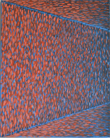 Malerei mit dem Titel "inganno rosso blu 2" von Pasqualino Palmieri (PP Pascal), Original-Kunstwerk, Acryl
