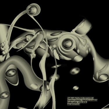 Arts numériques intitulée "Struttura tettonica…" par Pasqualino Ruiu (Lino Ruiu), Œuvre d'art originale