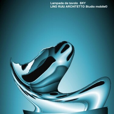 Arte digitale intitolato "Lampada da tavolo S…" da Pasqualino Ruiu (Lino Ruiu), Opera d'arte originale