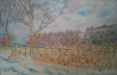 Painting titled "couleurs-d-hiver-pa…" by Pasqui Romild, Original Artwork