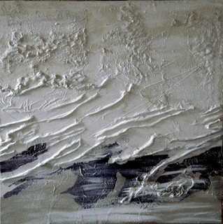 Peinture intitulée "Marée basse" par Maryse Jacq, Œuvre d'art originale
