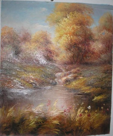 Painting titled "Landscape" by Passi, Original Artwork