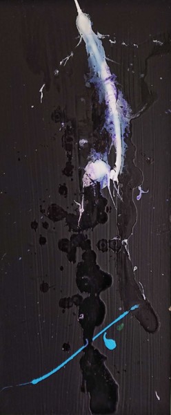 Картина под названием "sound of impact 1" - Pasta, Подлинное произведение искусства, Акрил Установлен на Деревянная панель