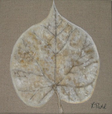 Peinture intitulée "Feuille d'automne" par Pastel Créations, Œuvre d'art originale, Huile