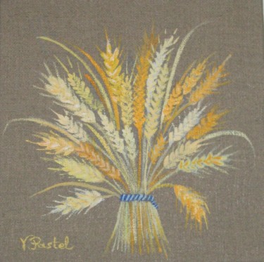 Peinture intitulée "Les blés" par Pastel Créations, Œuvre d'art originale, Huile
