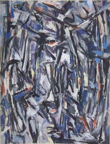 Pintura intitulada "à Pollock" por Jean Pierre Ducouret, Obras de arte originais