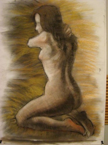 Drawing titled "Woman study2" by Mihail Spireanu, Original Artwork