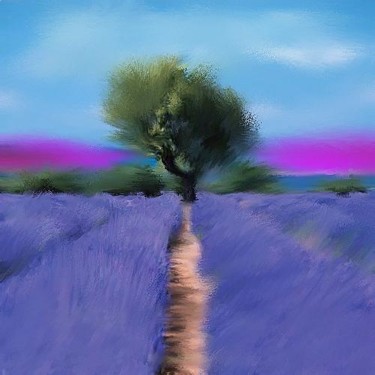 Painting titled "onetree.jpg" by David, Original Artwork