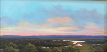 Painting titled "Forever View 12x24…" by Pam Carlson, Original Artwork, Acrylic