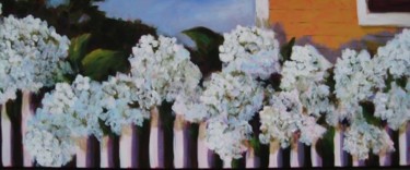 Painting titled "Summer Hydrangeas" by Pam Carlson, Original Artwork
